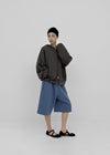 (UNISEX) Swine Two-Way Zip-Up Hoodie