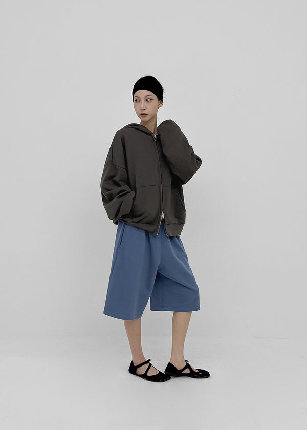 (UNISEX) Swine Two-Way Zip-Up Hoodie