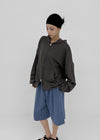 (UNISEX) Swine Two-Way Zip-Up Hoodie