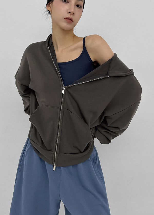 (UNISEX) Swine Two-Way Zip-Up Hoodie