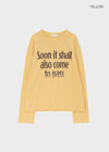 (UNISEX) Shodi Lettering Long Sleeve T-shirt