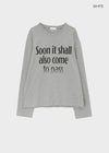 (UNISEX) Shodi Lettering Long Sleeve T-shirt