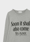 (UNISEX) Shodi Lettering Long Sleeve T-shirt
