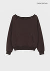 [MADE] Spanel Rivet Off-Shoulder Sweatshirt