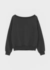 [MADE] Spanel Rivet Off-Shoulder Sweatshirt