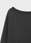 [MADE] Spanel Rivet Off-Shoulder Sweatshirt