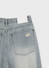 Gilite Damaged Wide Denim Pants