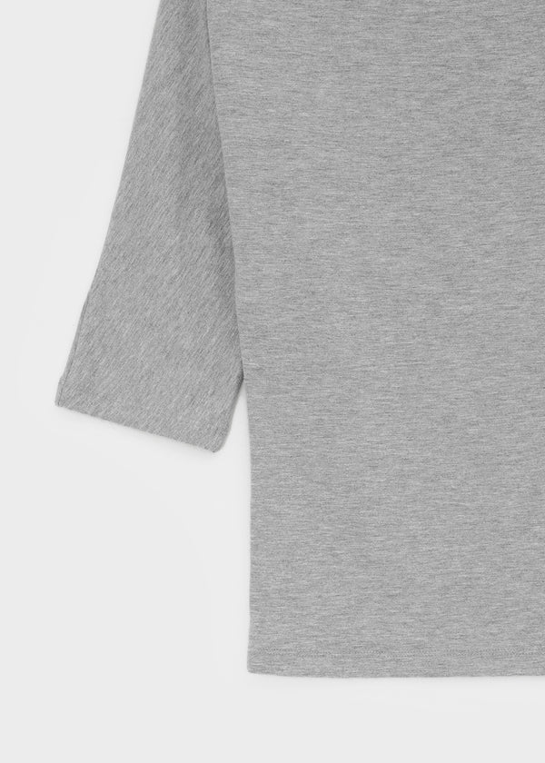 [MADE] Upper-face Boat Neck Batwing Sleeve T-shirt (Available as a set)