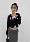 Baby slim hooded zip-up