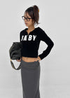 Baby slim hooded zip-up