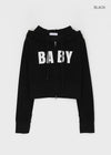 Baby slim hooded zip-up