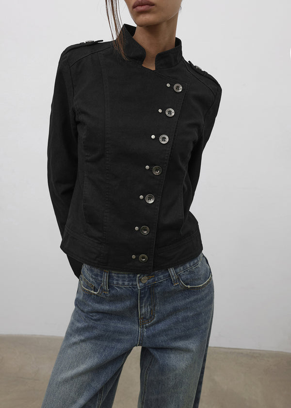 [MADE] Lesa Diagonal Cotton Jacket