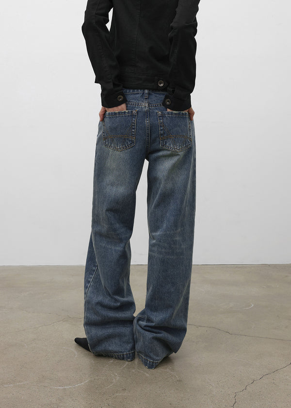 [MADE] Benron Low-Waist Straight Denim Pants