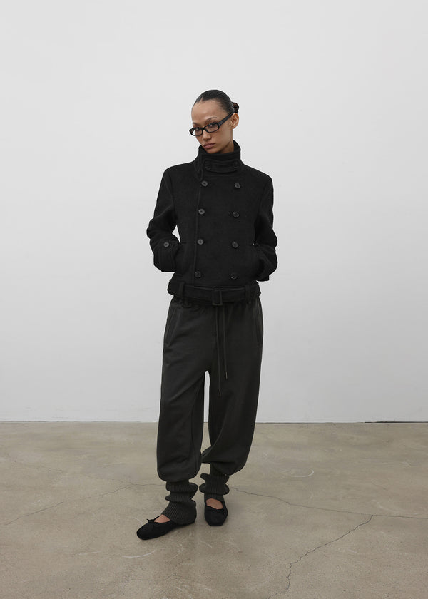 [MADE] Molte Double-Button Slim Short Coat (30% Wool)
