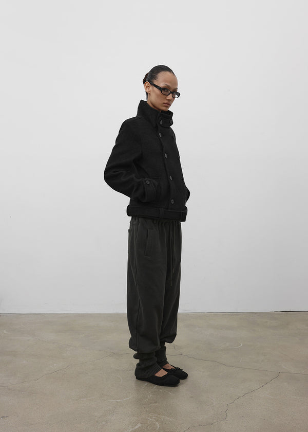 [MADE] Molte Double-Button Slim Short Coat (30% Wool)
