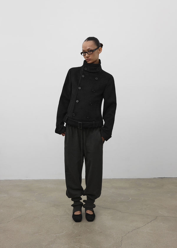 [MADE] Molte Double-Button Slim Short Coat (30% Wool)