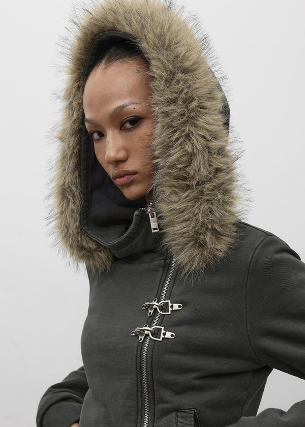 [MADE] Partu Diagonal Zip-up Hoodie (3oz)