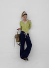 Lapuo bootcut elastic waist pants