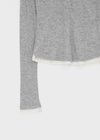 [MADE] Miti Wool Tencel Henley Neck Long Sleeve Hoodie