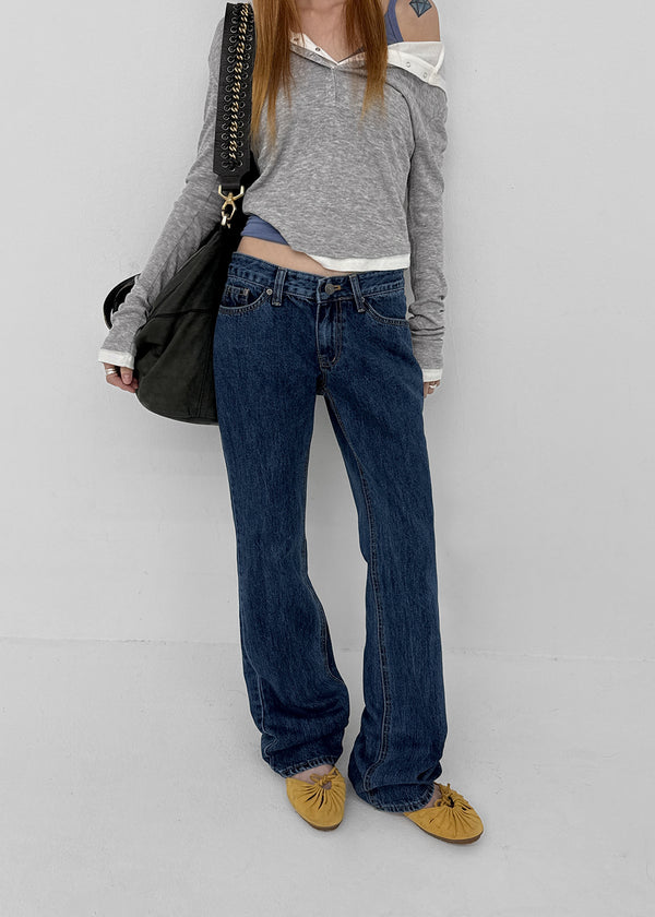 Kamber low-waist denim pants