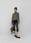 Vixen Slit Capri Denim Pants