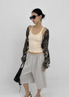 (UNISEX) Relax Camo Waffle Long Sleeve Tee