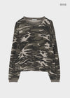 (UNISEX) Relax Camo Waffle Long Sleeve Tee
