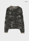 (UNISEX) Relax Camo Waffle Long Sleeve Tee