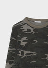 (UNISEX) Relax Camo Waffle Long Sleeve Tee