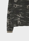(UNISEX) Relax Camo Waffle Long Sleeve Tee