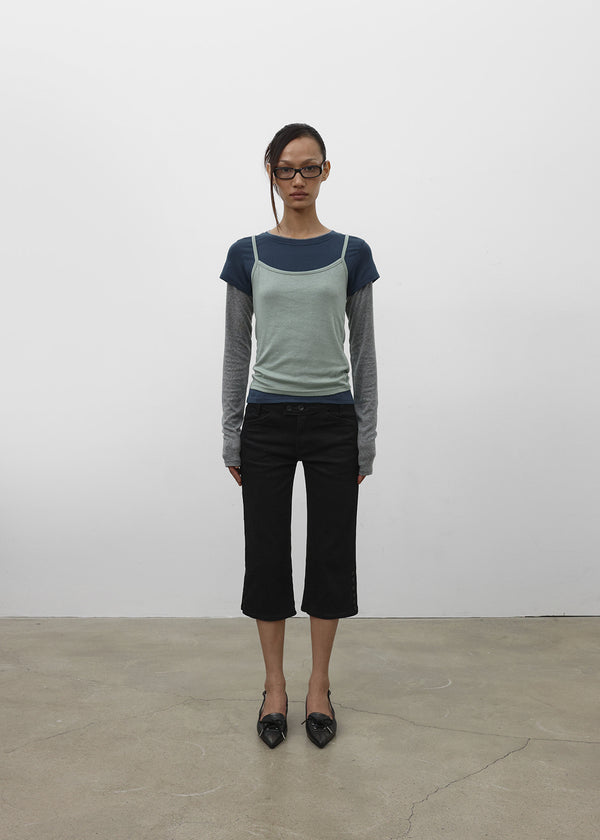 [MADE] Meldea Button Capri Pants