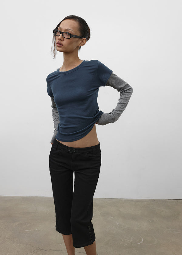 [MADE] Meldea Button Capri Pants
