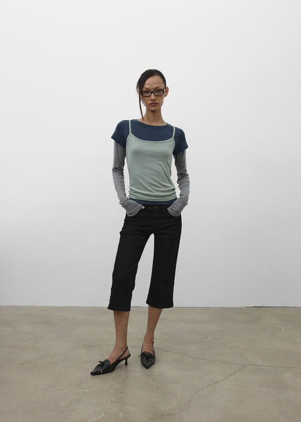 [MADE] Meldea Button Capri Pants