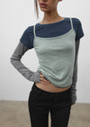 [MADE] Toke SET - Layered Long Sleeve Tee, Sleeveless
