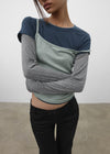 [MADE] Toke SET - Layered Long Sleeve Tee, Sleeveless