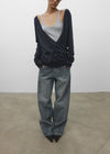 [MADE] Tecon Cutout Wide Denim Pants