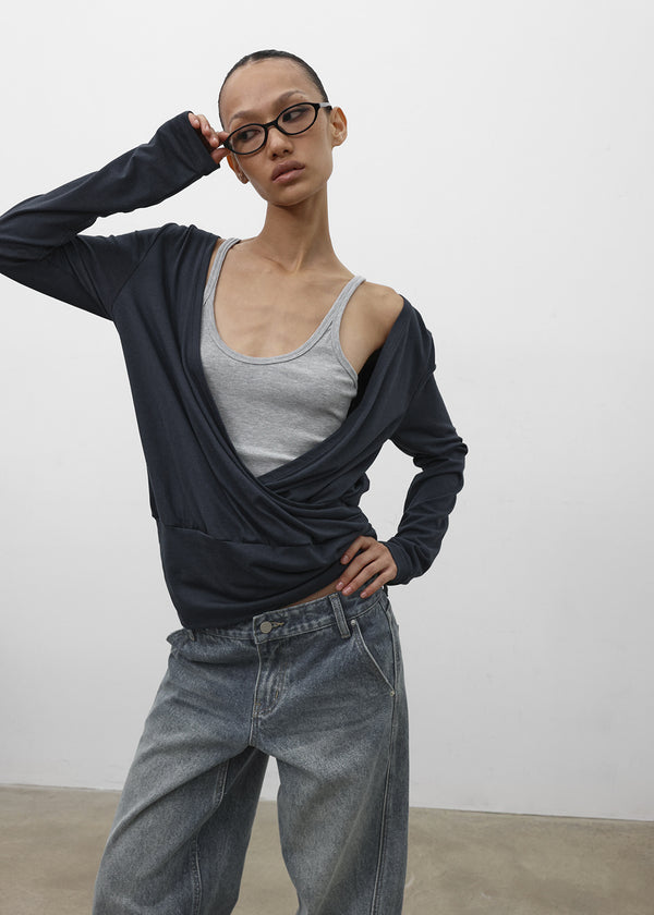 [MADE] Elophy Wrap Long Sleeve Tee
