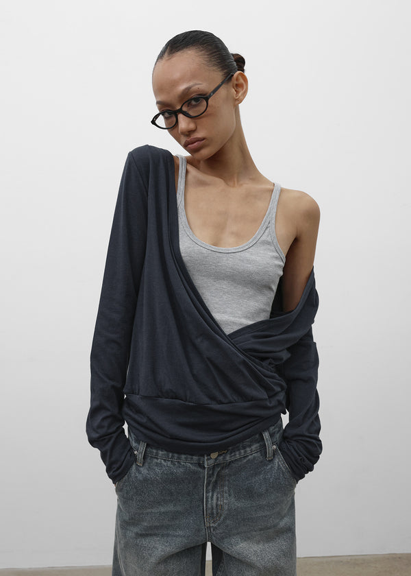 [MADE] Elophy Wrap Long Sleeve Tee