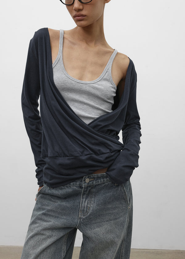 [MADE] Elophy Wrap Long Sleeve Tee