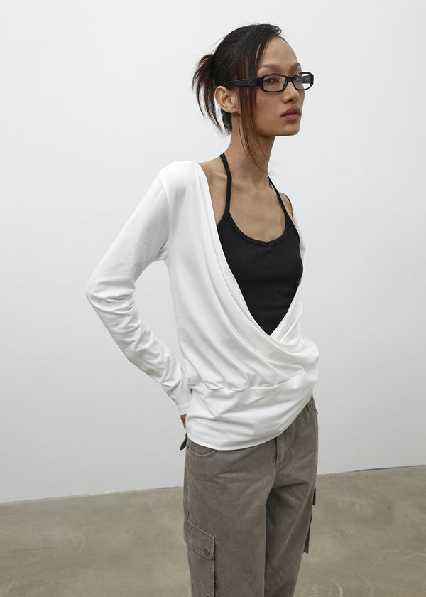 [MADE] Elophy Wrap Long Sleeve Tee