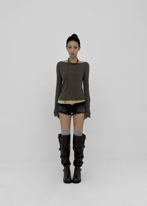 [MADE] Kriang V-neck Wrap Knit