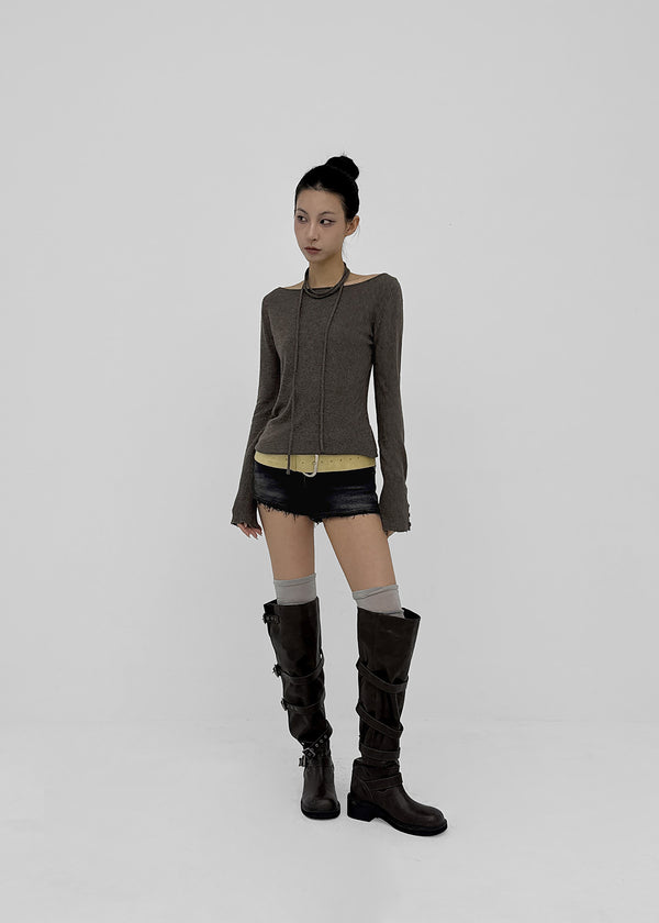 [MADE] Kriang V-neck Wrap Knit