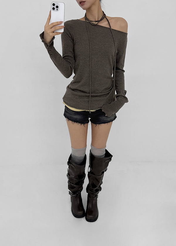 [MADE] Kriang V-neck Wrap Knit