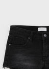 Exile cutting denim shorts