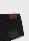 Exile cutting denim shorts