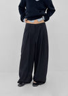 (UNISEX) Grass Stripe Wide Slacks