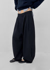 (UNISEX) Grass Stripe Wide Slacks