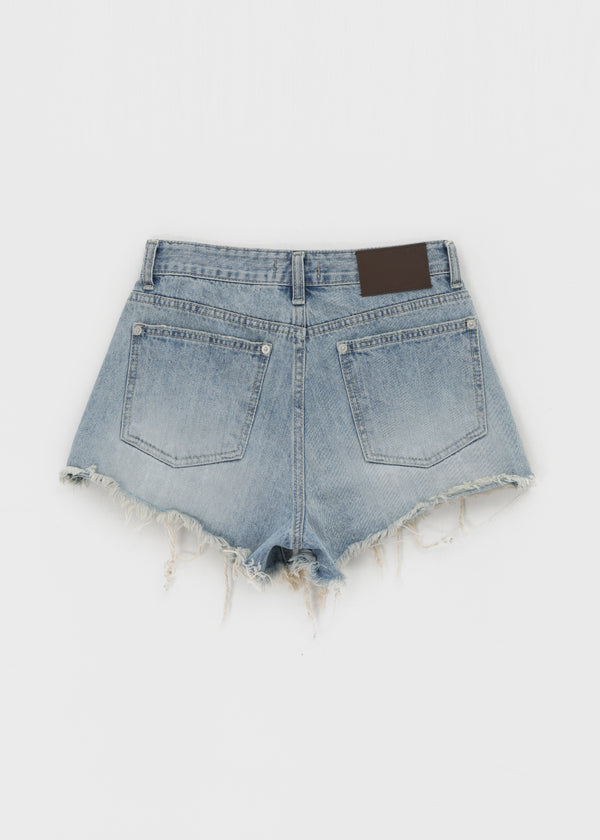 Onitz Damaged Denim Shorts