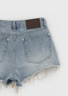 Onitz Damaged Denim Shorts