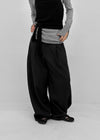 (UNISEX) Grass Stripe Wide Slacks